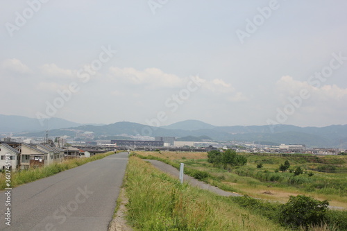 河川敷、River