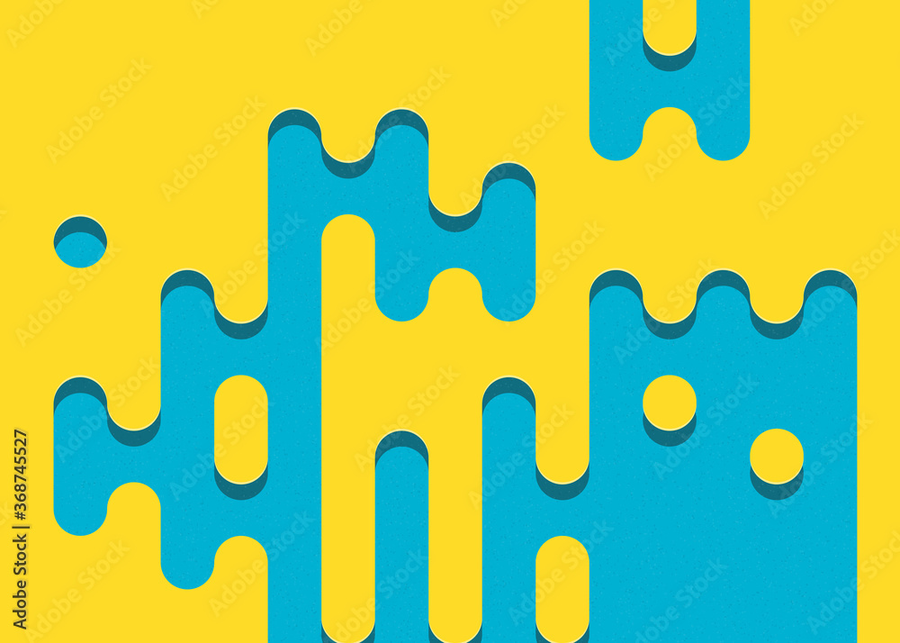 Abstract Rounded Color Lines halftone transition background illustration