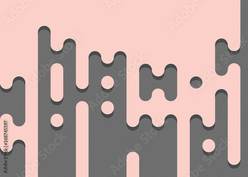 Abstract Rounded Color Lines halftone transition background illustration