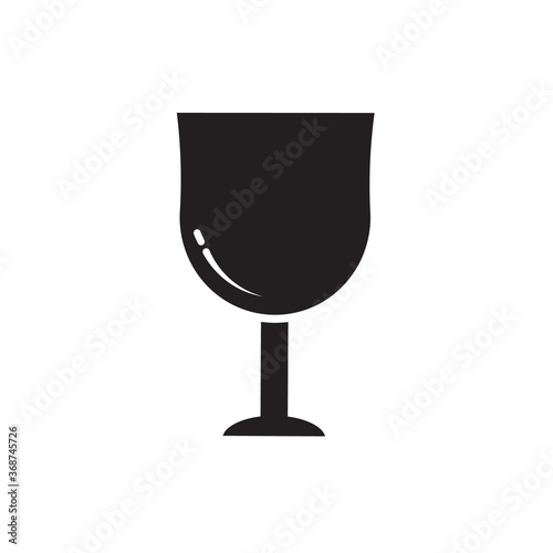 Wine glass icon vector
