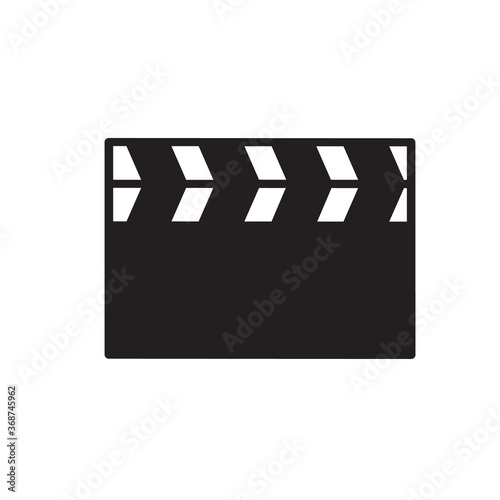  Movie clapper board icon vector