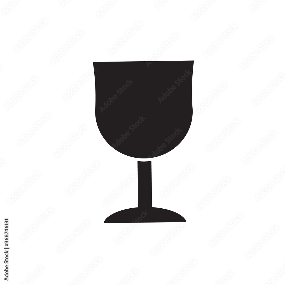 Wine glass icon vector Wine glass icon vector