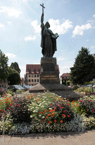 Denkmal des Heiligen Bonifacius in Fulda, Fulda, Hessen, Deutschland, Europa photo