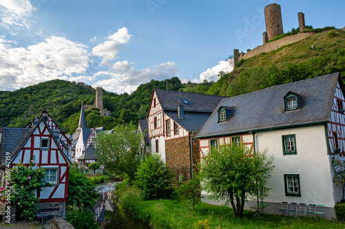 Monreal, Germany - July 11, 2020: View of Monreal at sunset photo