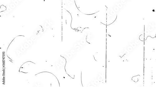 Old film strip, vector illustration, scalable to any size.
Dust and debris on film, vector. 