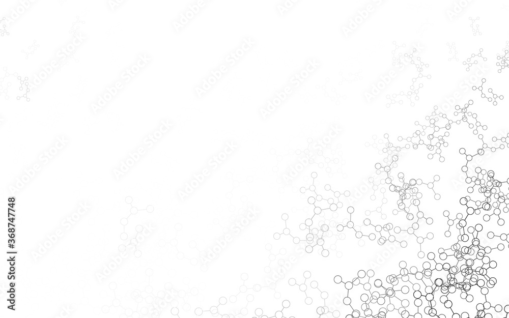 Obraz premium Light Gray vector template with artificial intelligence structure.