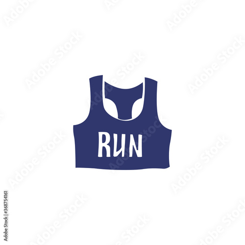 Vector image of t-shirts for workouts