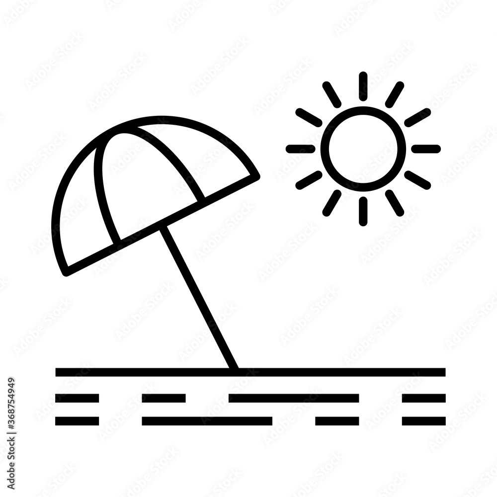 beach icon vector beach icon vector
