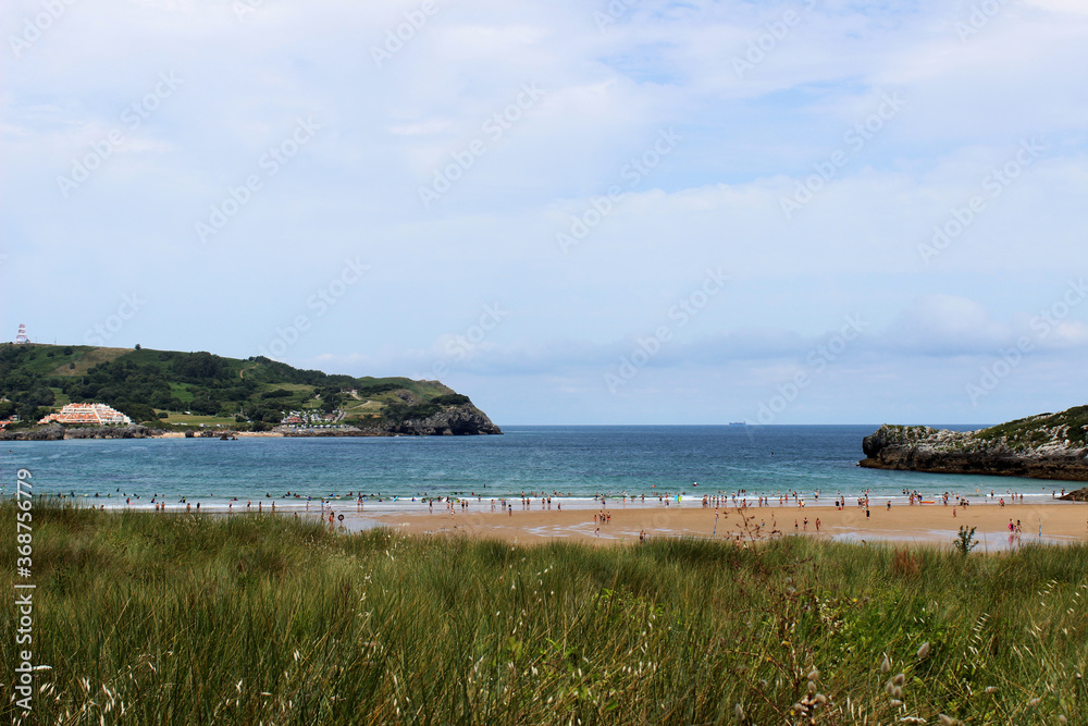 Ris beach, in Noja (Cantabria, Spain)