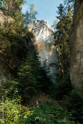 White rock in the mountains