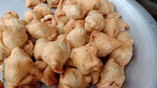 Obraz na płótnie testy Samosa stock on hotel 