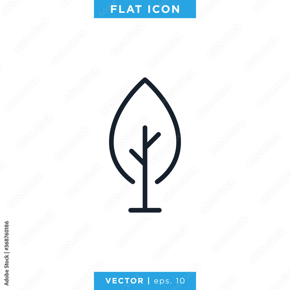 Tree Icon Vector Logo Design Template. Tree Icon Vector Logo Design Template.