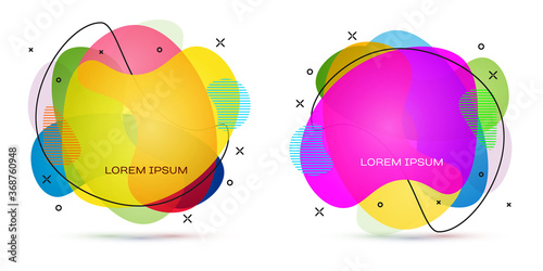Color Aftershave bottle with atomizer icon isolated on white background. Cologne spray icon. Male perfume bottle. Abstract banner with liquid shapes. Vector Illustration