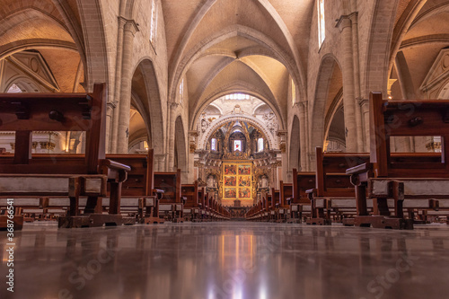 Gothic valencia cathedral interior decoration
