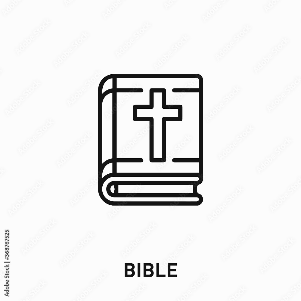 Fototapeta premium bible icon vector. bible sign symbol for your design 