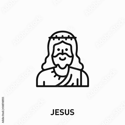 Jesus icon vector. Jesus sign symbol for your design	