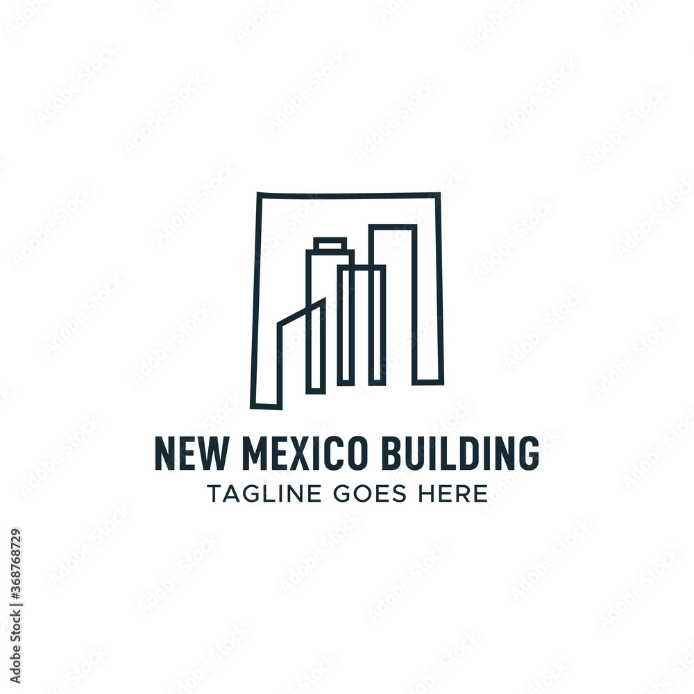 New Mexico Building Construction Logo Design