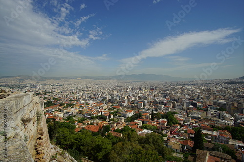 The landscape of Athens in Greece, Europe