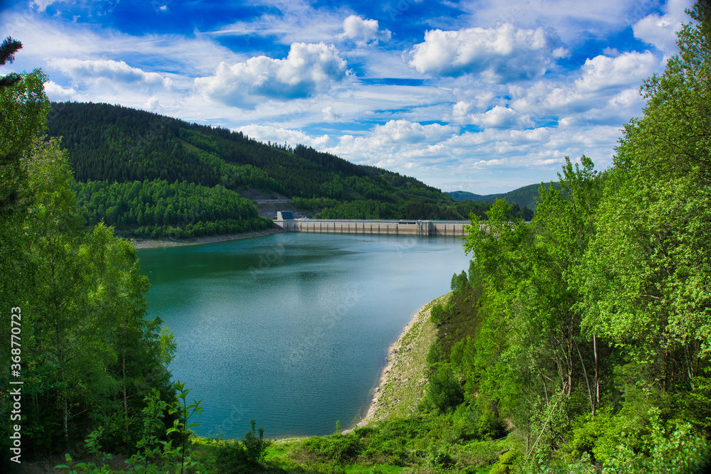 Blick auf den Stausee Blick auf den Stausee
