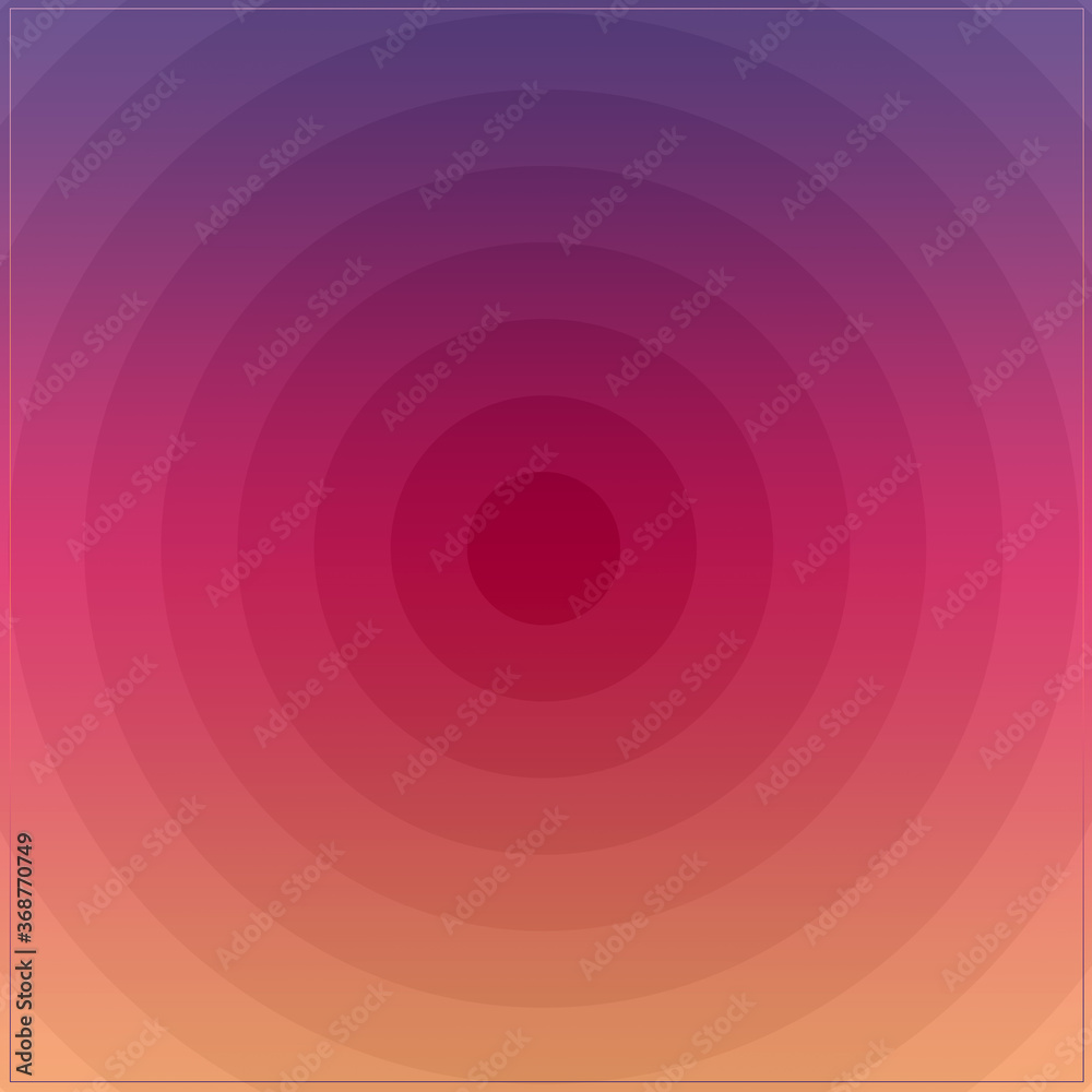 Colorful Gradient Radial Circles Background Frame Design-For Banner, Poster, Cards & Social Media.
