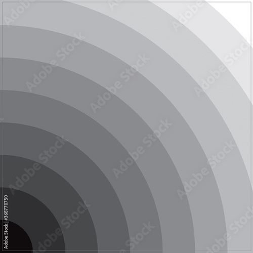 Black & White Radial Circles Background Design-For Banner, Poster, Cards & Social Media. © RxBPatel