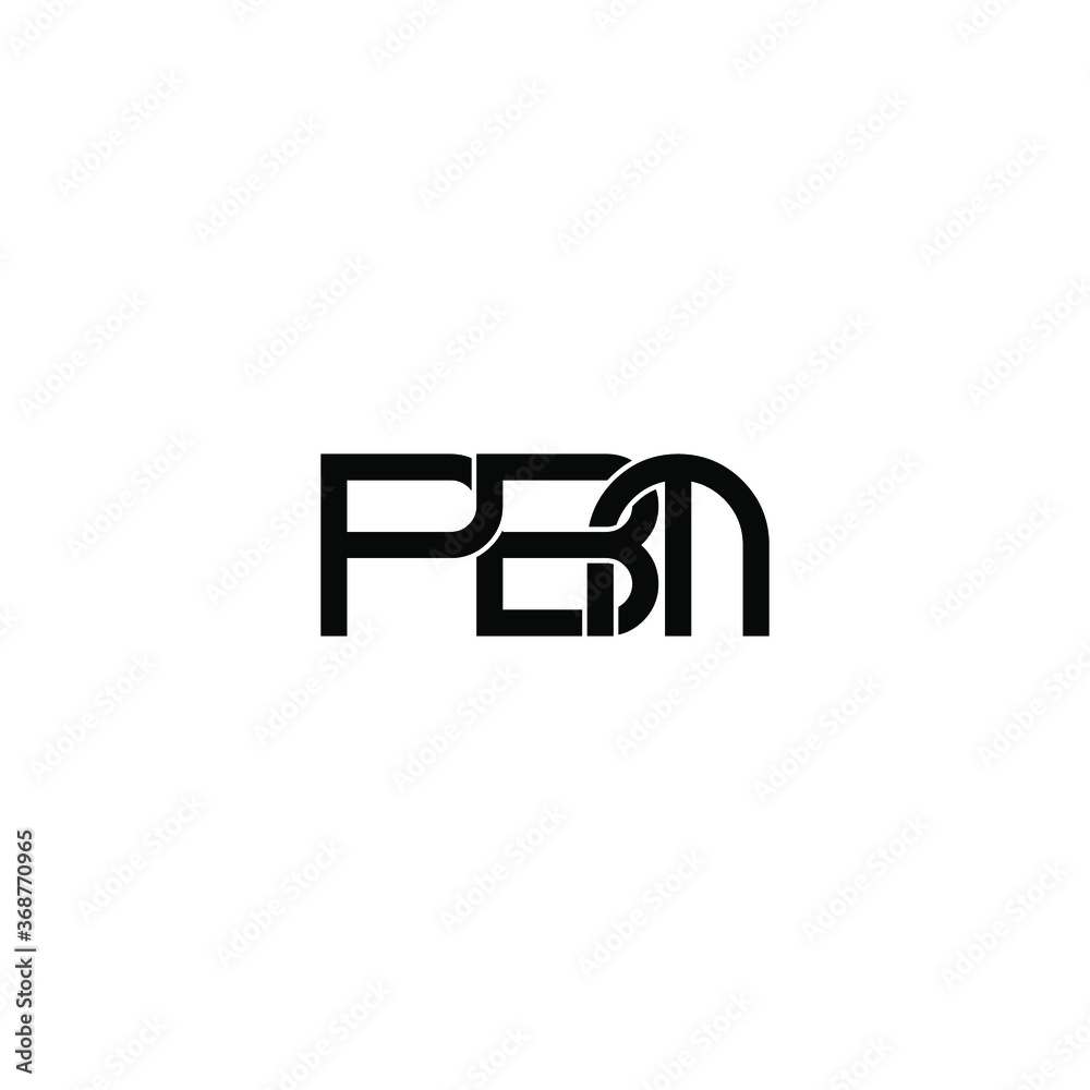 pbm letter original monogram logo design pbm letter original monogram logo design