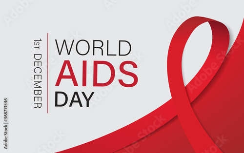 world aids day vector illustration.