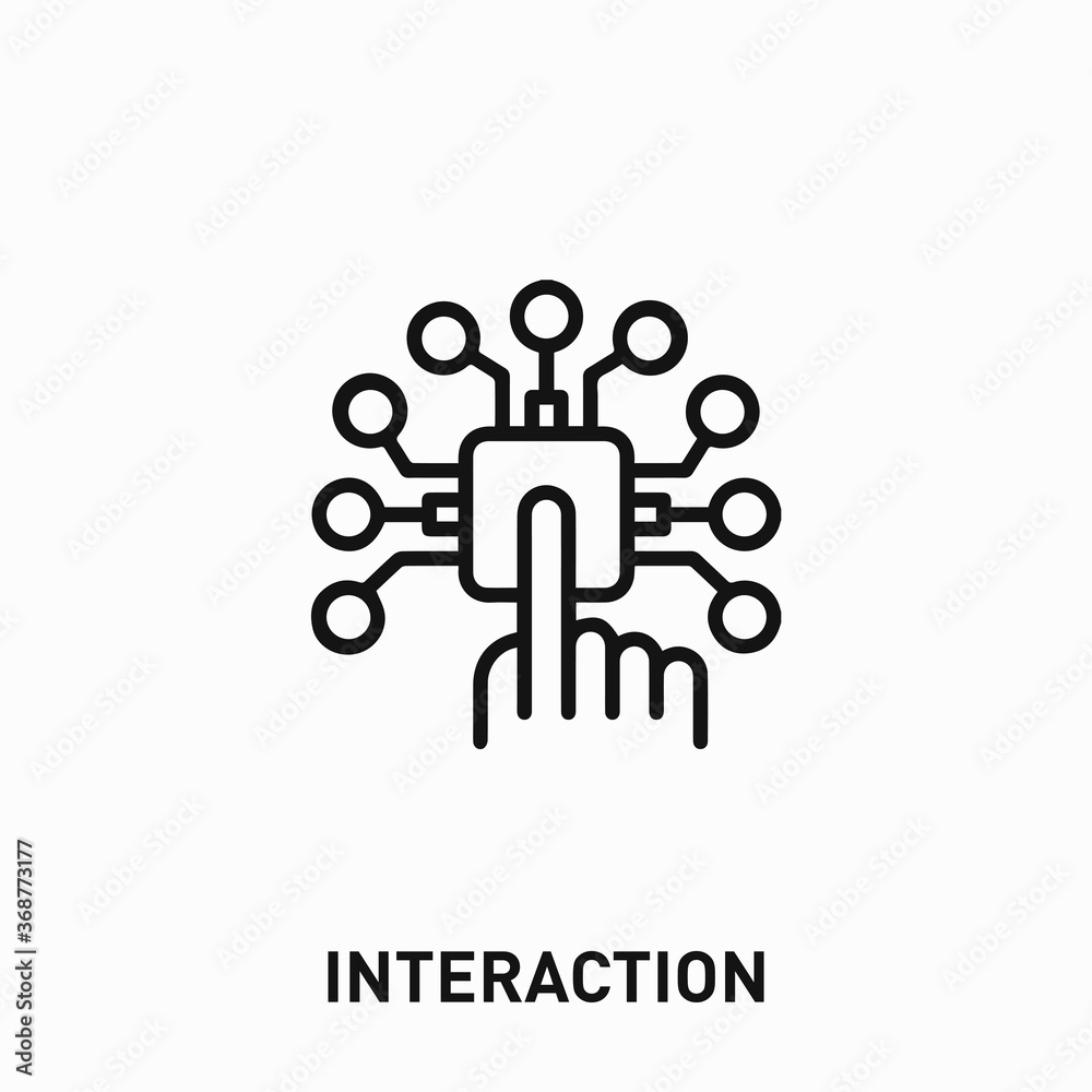 interaction icon vector. interaction sign symbol for your design interaction icon vector. interaction sign symbol for your design