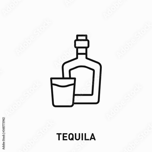 tequila icon vector. tequila sign symbol for your design	