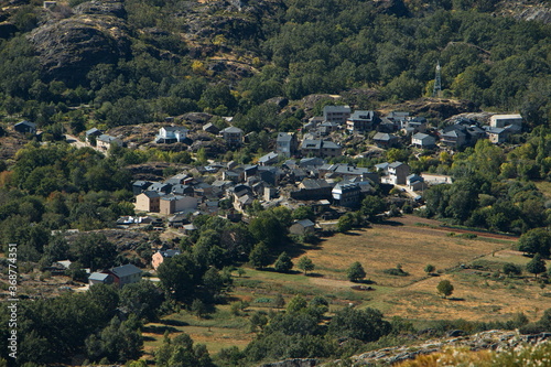 Village Ribadelago Viejo at Lago de Sanabria near Galende,Zamora,Castile and León,Spain,Europe
 photo