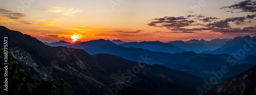 Sonnenaufgang am Wilden Kaiser Gebierge (Stripsenjoch) in Tirol