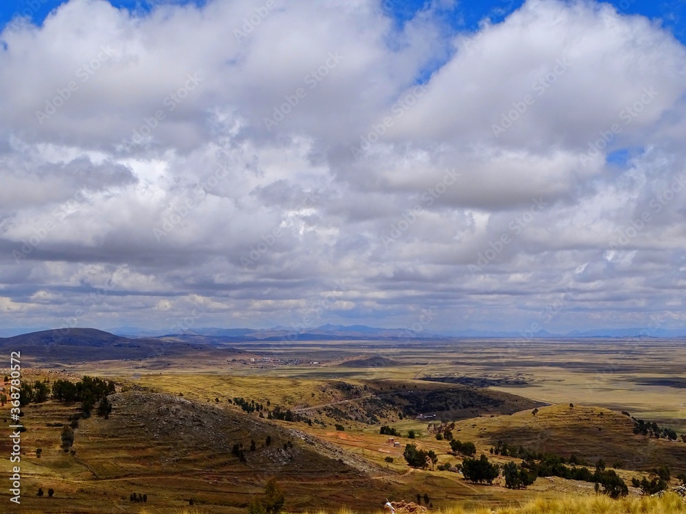 South America, Peru, altitude plain or altiplano located in the heart of the Andes cordillera South America, Peru, altitude plain or altiplano located in the heart of the Andes cordillera
