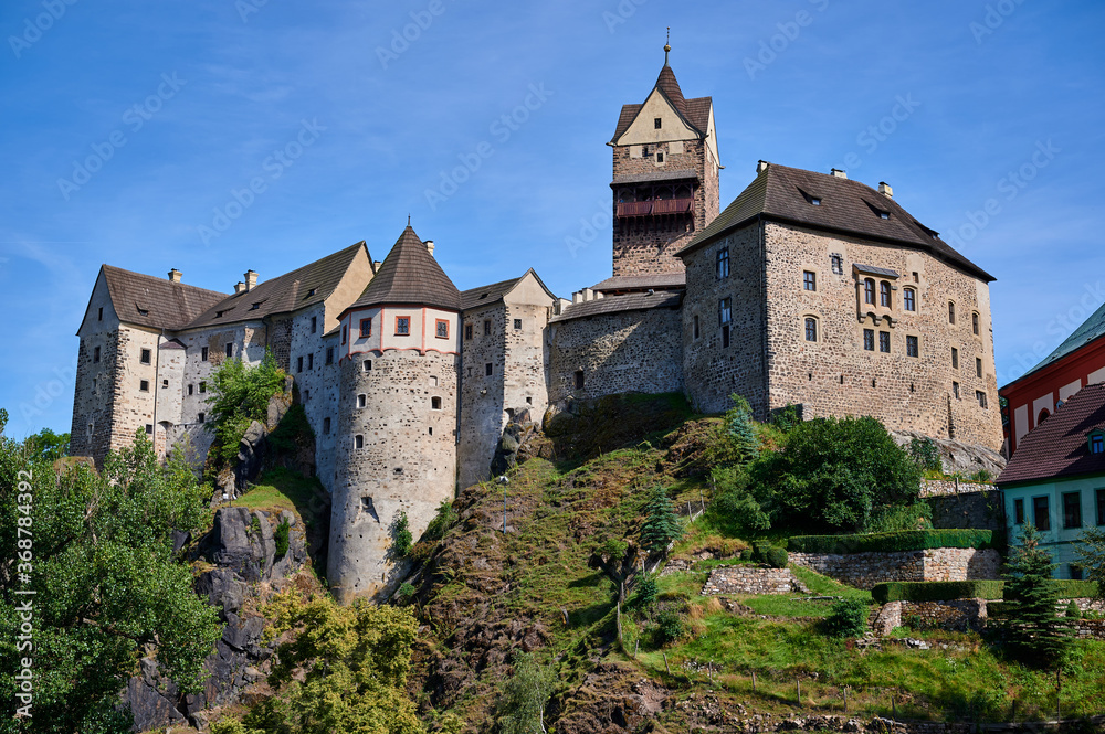 old castle in the city of loket czechia