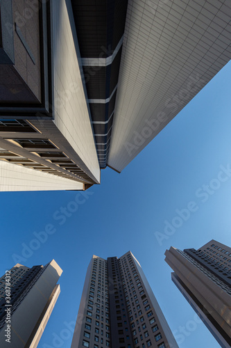 High-rise buildings in Nur-Sultan