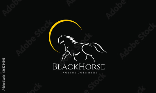 Horse Logo - Horse Silhouette Vector