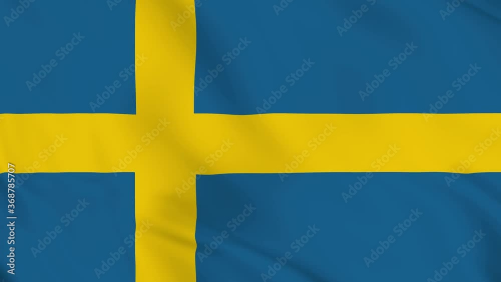 Realistic Swedish flag waving in the wind. National flag of Sweden. seamless loop animation video. motion graphics. Footage clip in 4k resolution. Realistic Swedish flag waving in the wind. National flag of Sweden. seamless loop animation video. motion graphics. Footage clip in 4k resolution.