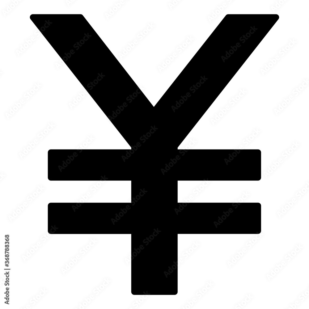 Obraz premium Yuan currency icon