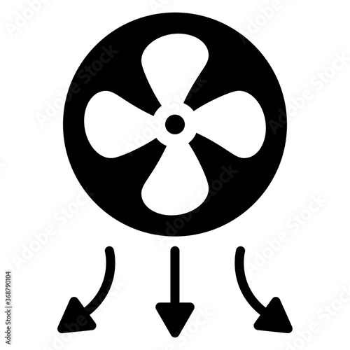 Air flow system icon