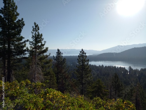 Hiking near Lake Tahoe in the Sierra Nevada