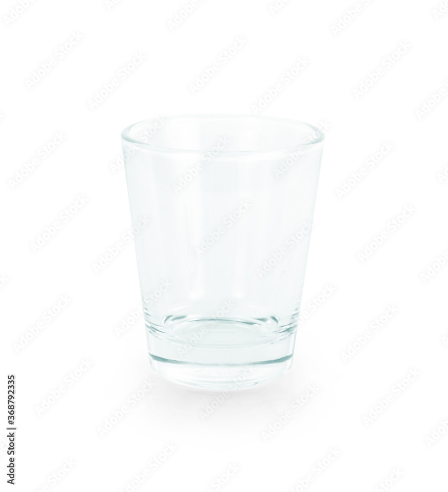 Empty glass isolated on a white background. Empty glass isolated on a white background.