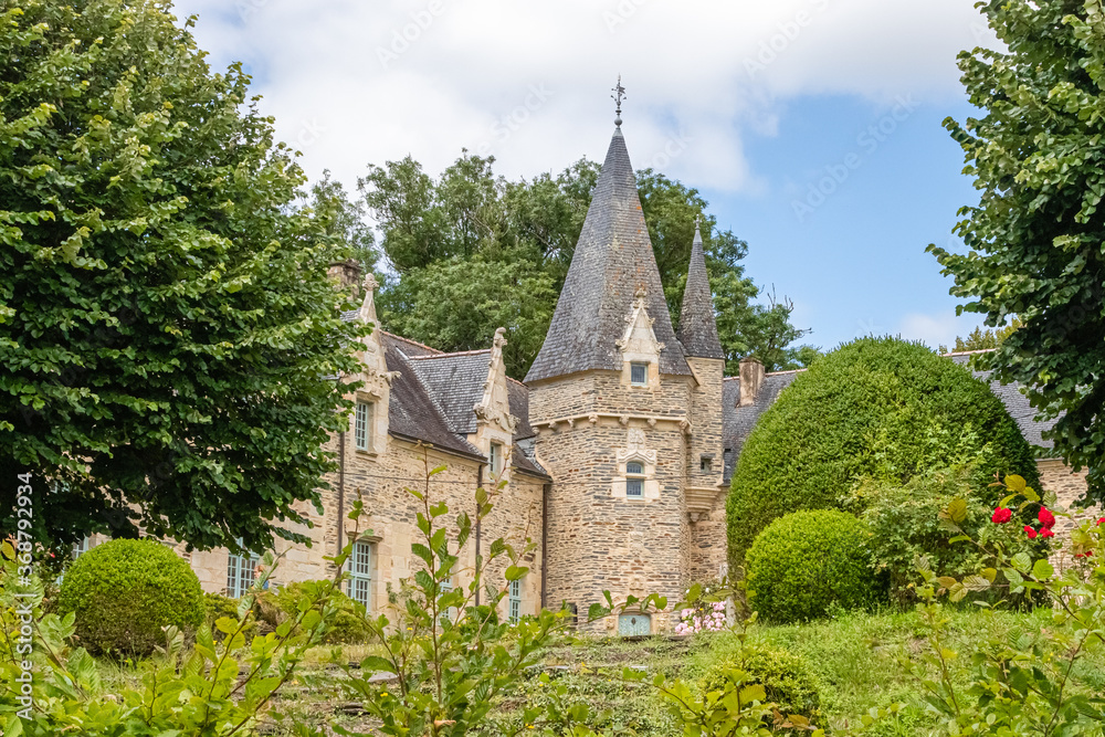 view of Rochefort-en-Terre, in Brittany