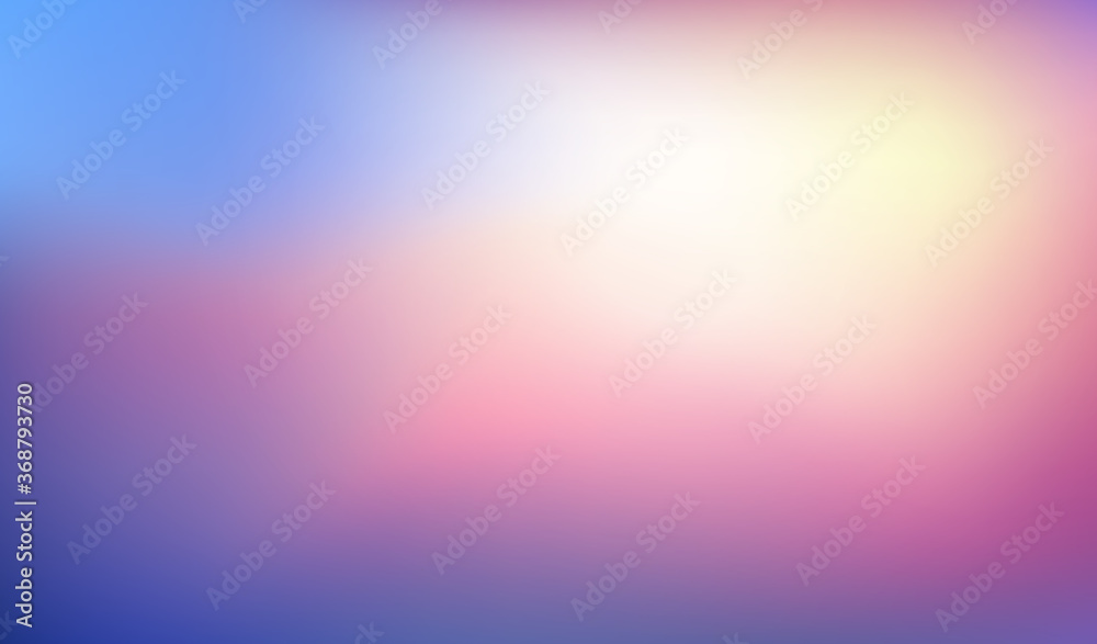 Abstract colorful background. Blurred sunset backdrop. Vector illustration for your graphic design, banner, poster, flyer or website