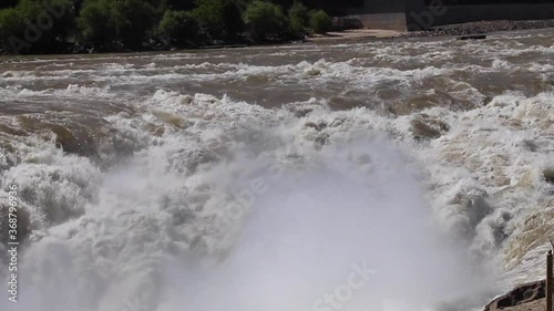 Hukou Waterfall of the Yellow River in Shanxi Province