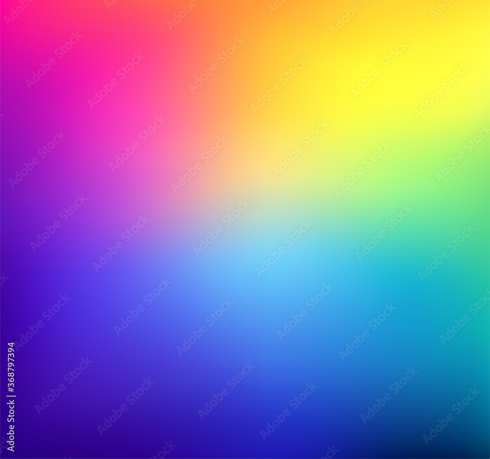 Abstract Colorful gradient background. Blurred multicolor backdrop. Vector illustration for your graphic design, template, banner, poster or website.