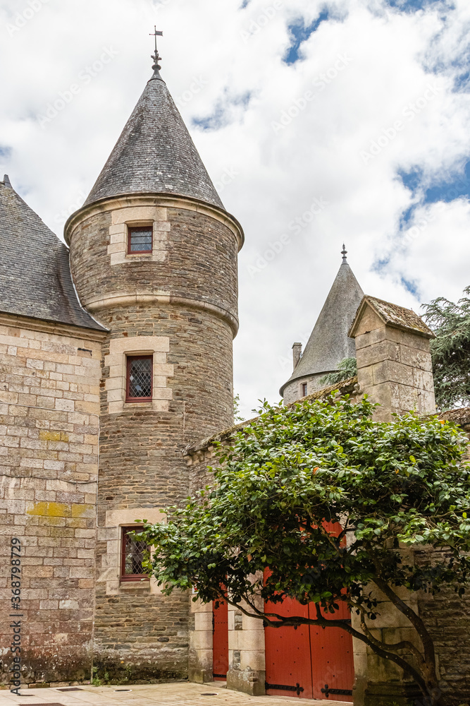 the castle of Josselin, in Brittany