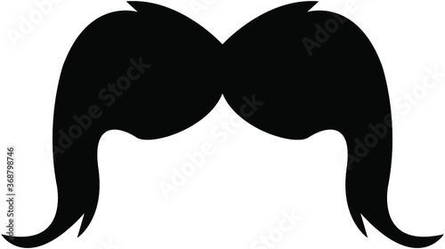 vector illustration of a mustache