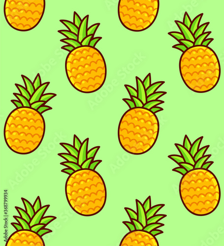 Cartoon pineapple pattern