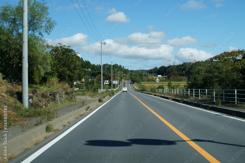 Blur image of highway in Japanese city Blur image of highway in Japanese city