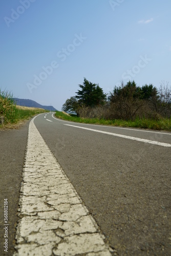 Take a walk on the embankment road on a sunny day