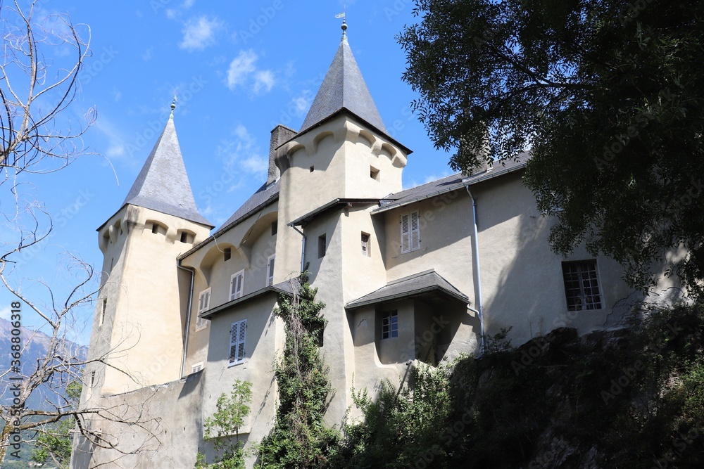 Le château de Manuel de Locatel à Conflans, cité médiévale d'Albertville, ville d'Albertville, département Savoie, France